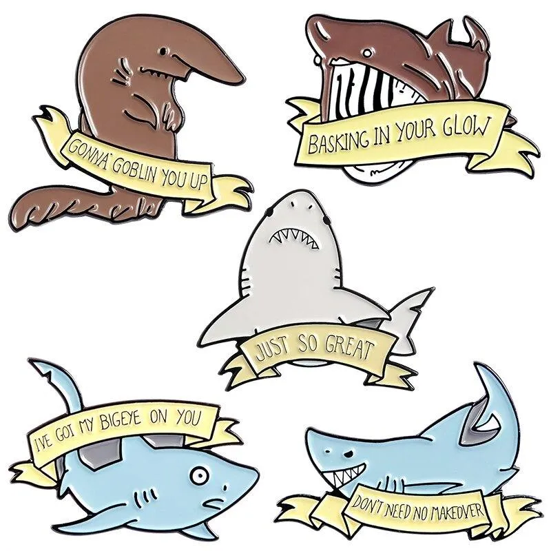 Fun Assorted Enamel Brooch Pin Sets