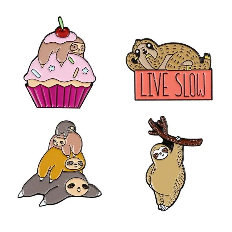 Fun Assorted Enamel Brooch Pin Sets