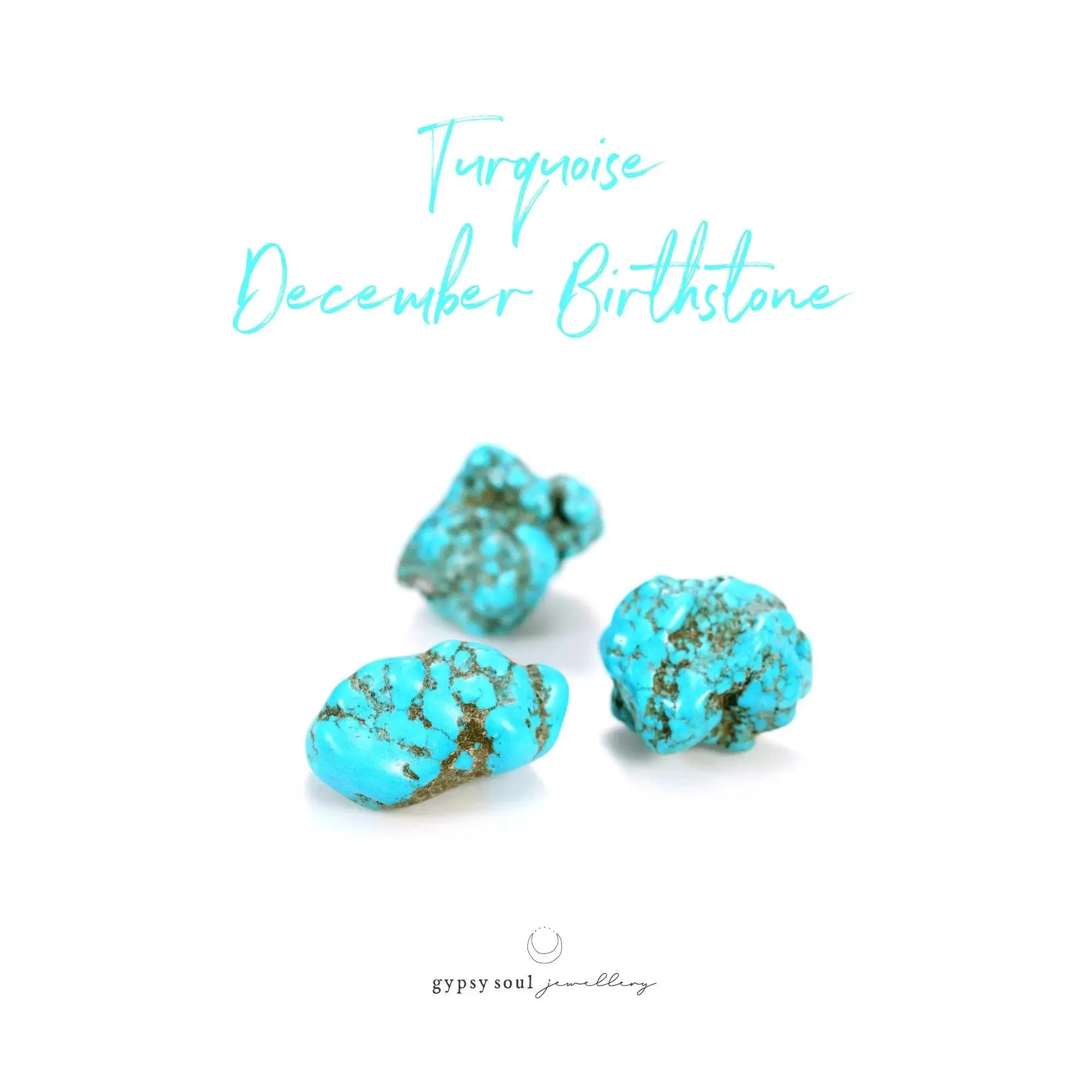 Gold Geometric Triangle Charm Necklace with Turquoise