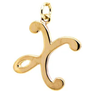 Gold Large Kiss Charm