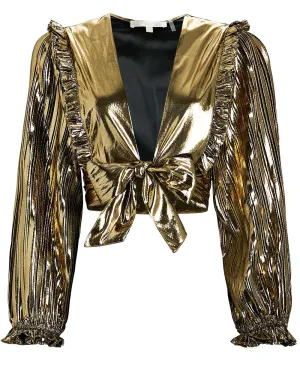 Gold Missy Crop Top