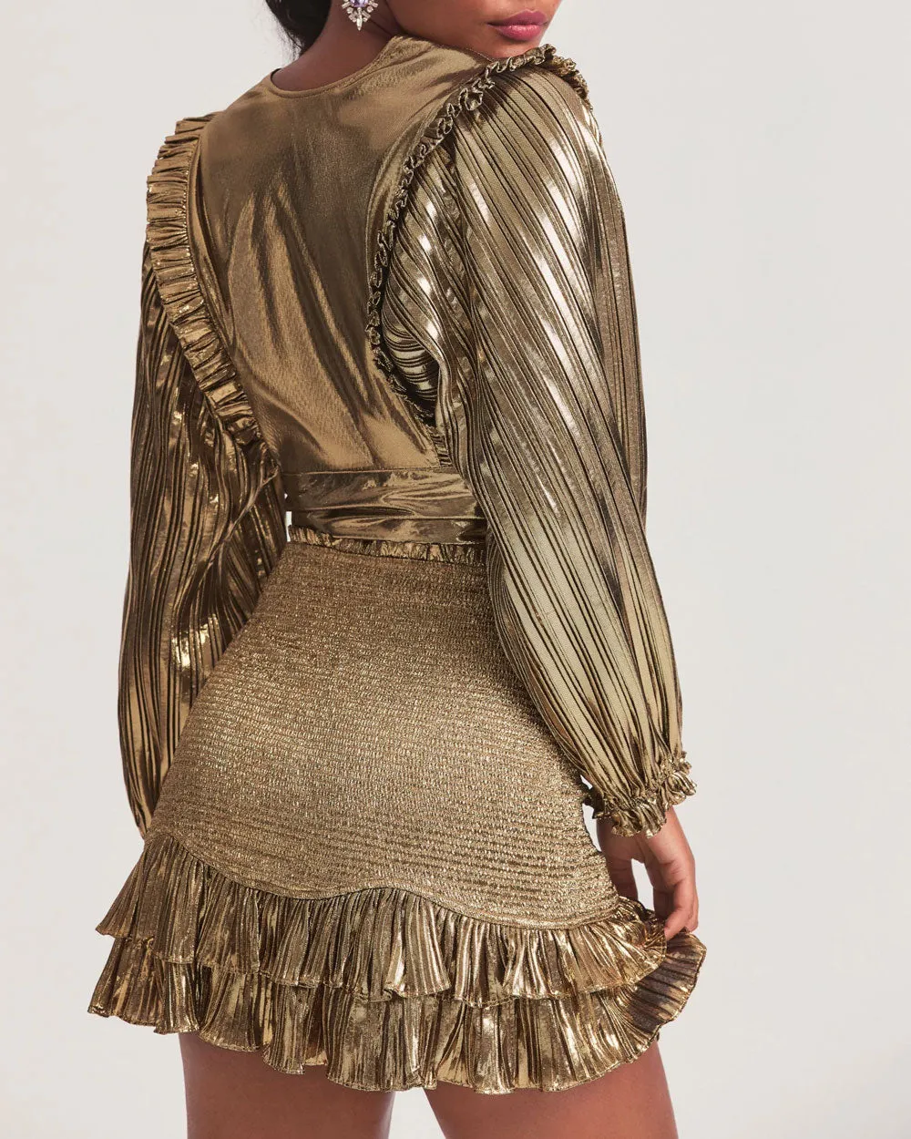 Gold Missy Crop Top