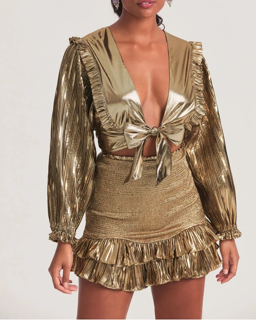 Gold Missy Crop Top