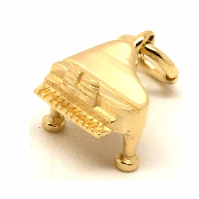 Gold Piano Charm