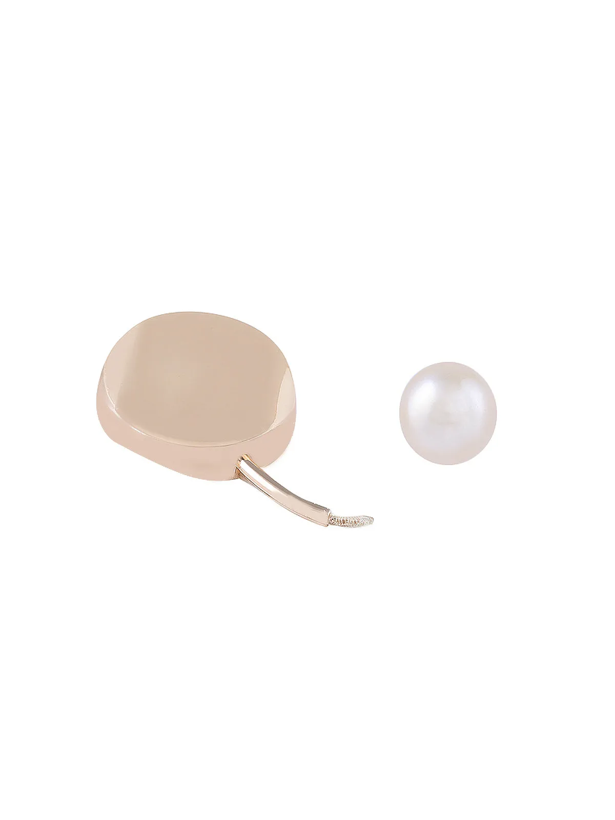 Golden Pearl Stem Brooch
