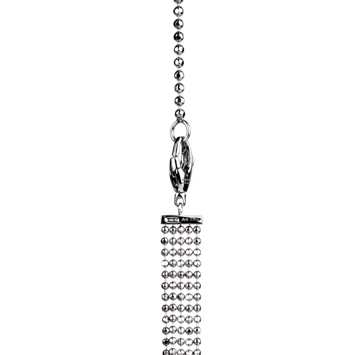 Gucci Multistrand White Gold Diamond Necklace