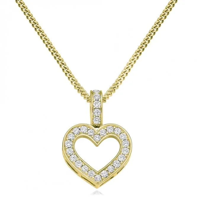 Harmony Collection Round Brilliant Heart Diamond Pendant 0.30ct