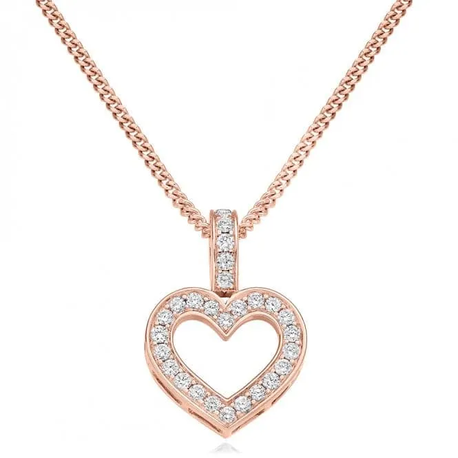 Harmony Collection Round Brilliant Heart Diamond Pendant 0.30ct