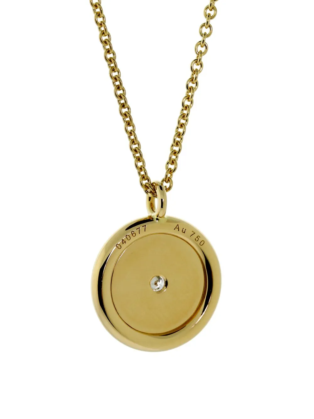 Hermes Gold Diamond Clous De Selle Necklace