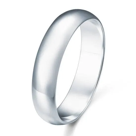 High Polished Plain Men's Ring