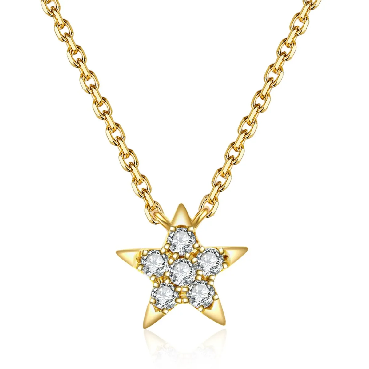Icon Star Pendant Necklace | Yellow Gold