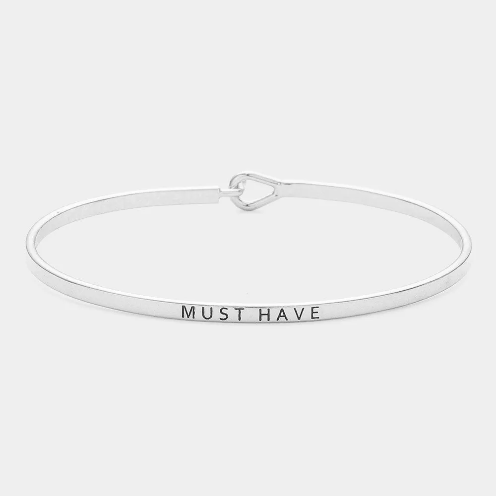 iLLASPARKZ "Must Have" thin metal hook bracelet