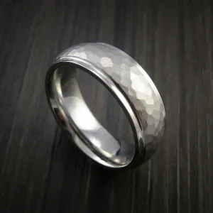 Inconel Hammer Finish Wedding Band Engagement Men's Ring