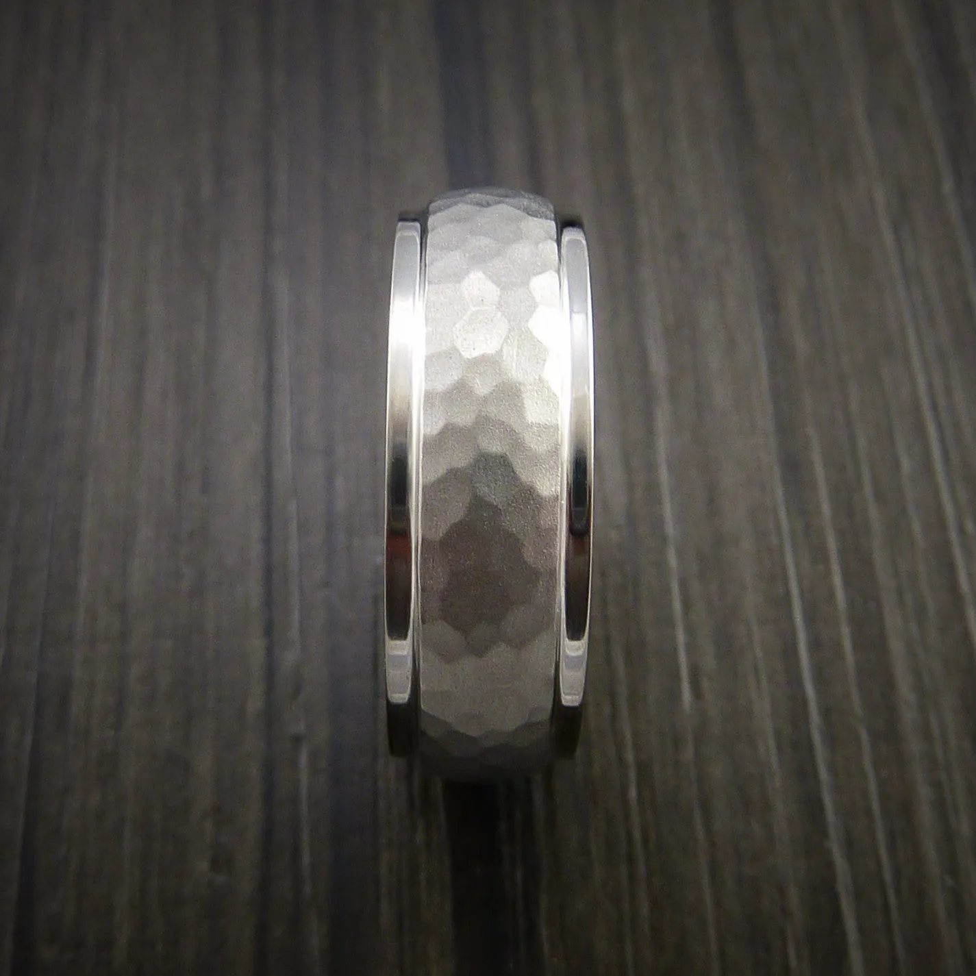 Inconel Hammer Finish Wedding Band Engagement Men's Ring