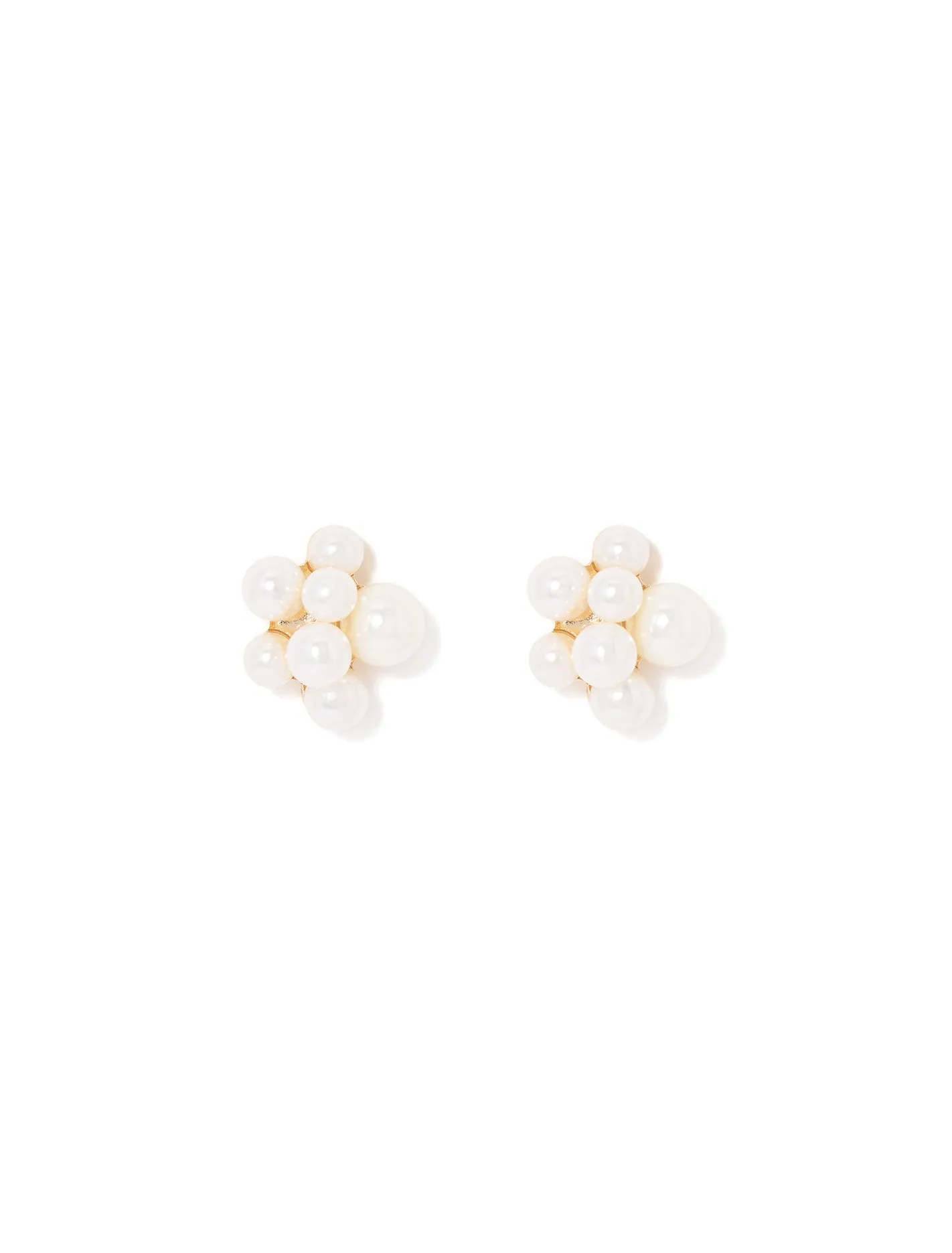 Kira Pearl Cluster Earrings