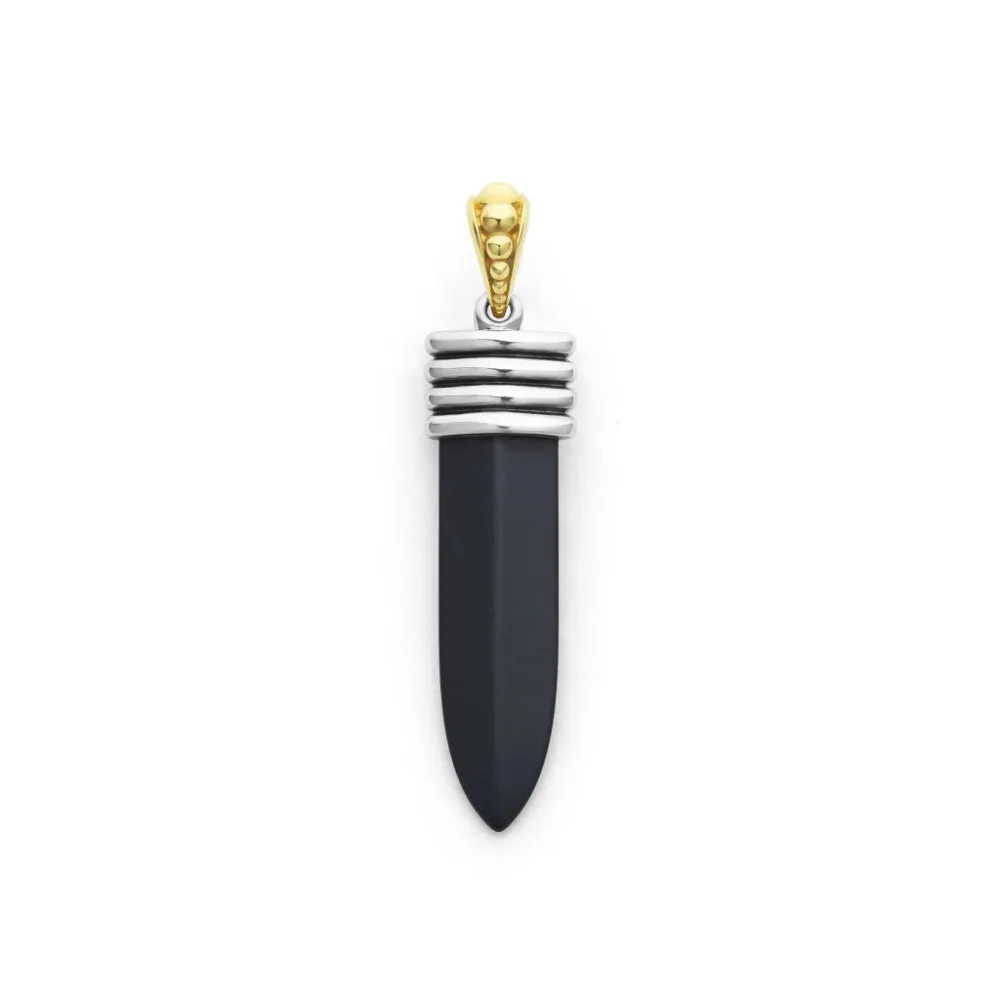 Lagos Anthem Matte Black Ceramic Blade Amulet