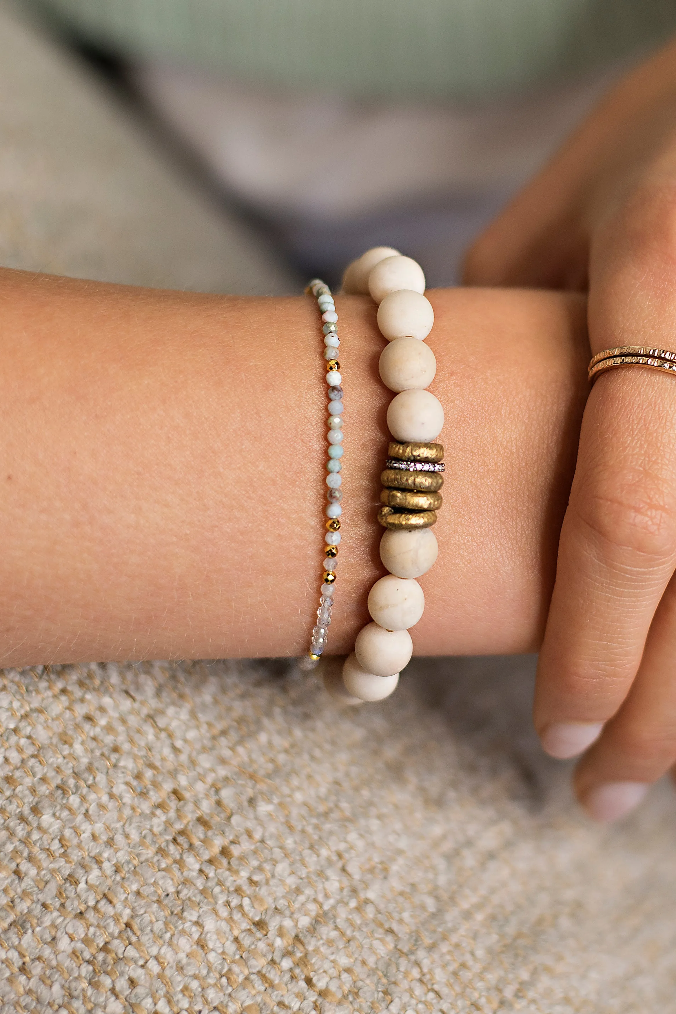 Larimar Charm Bracelet