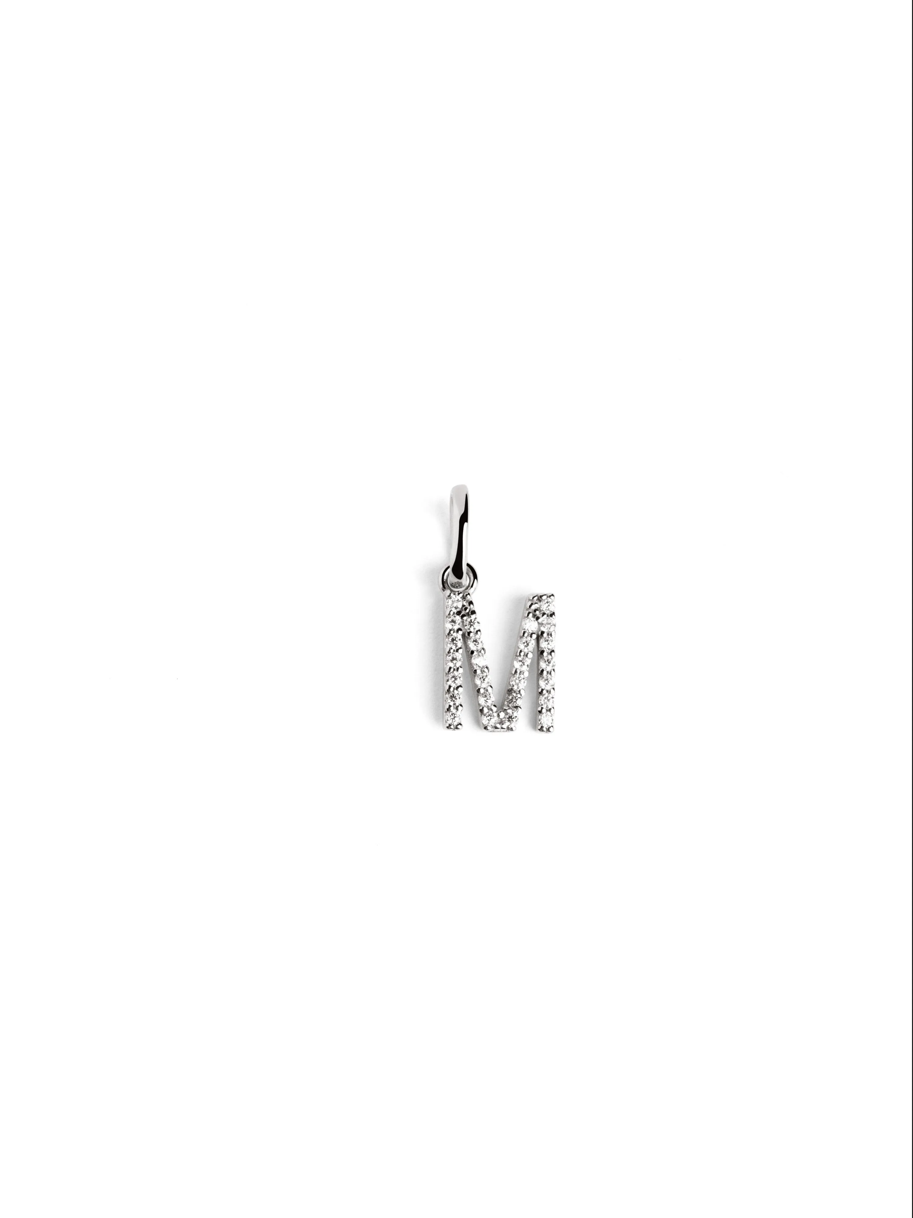 Letter Spark Silver Charm