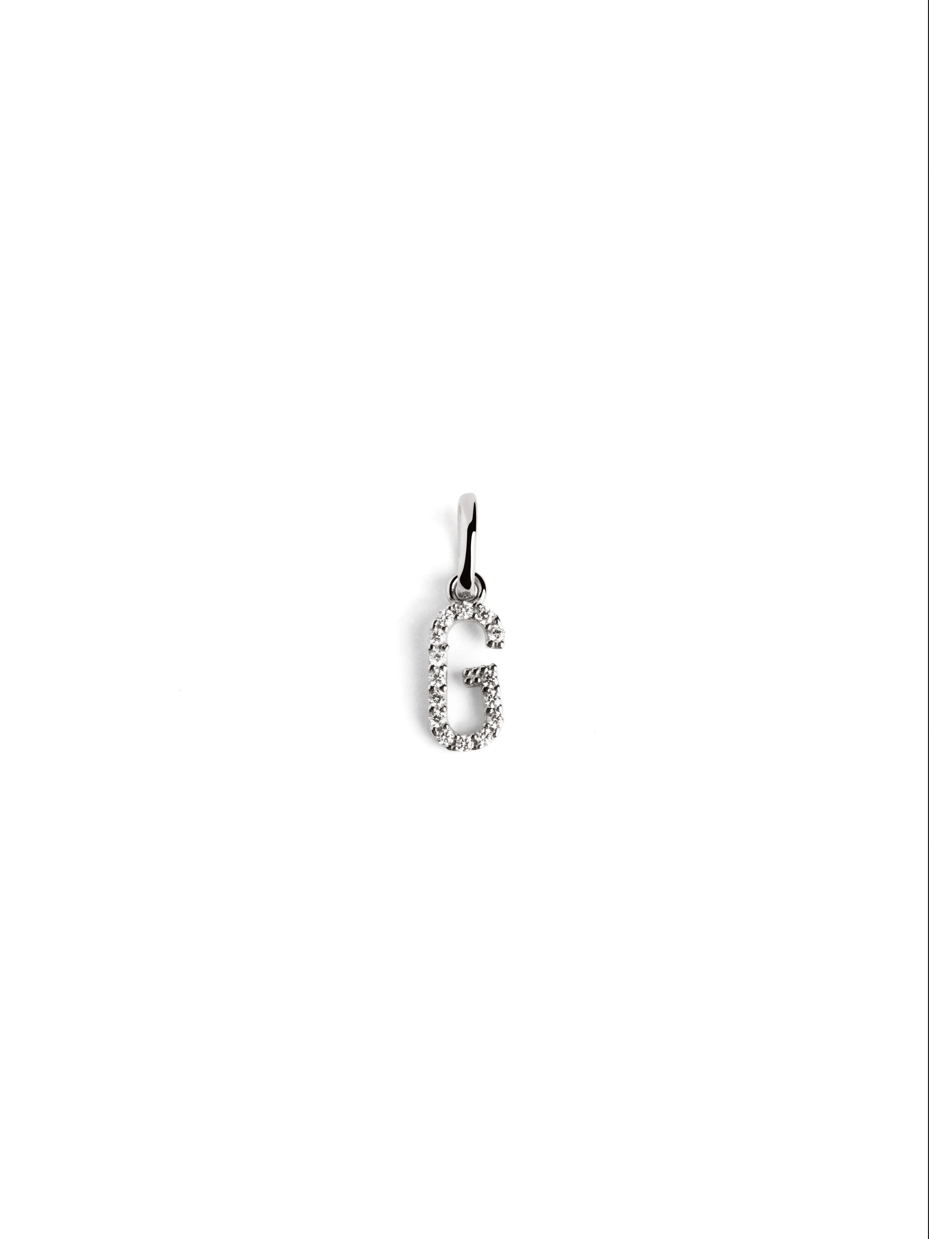 Letter Spark Silver Charm