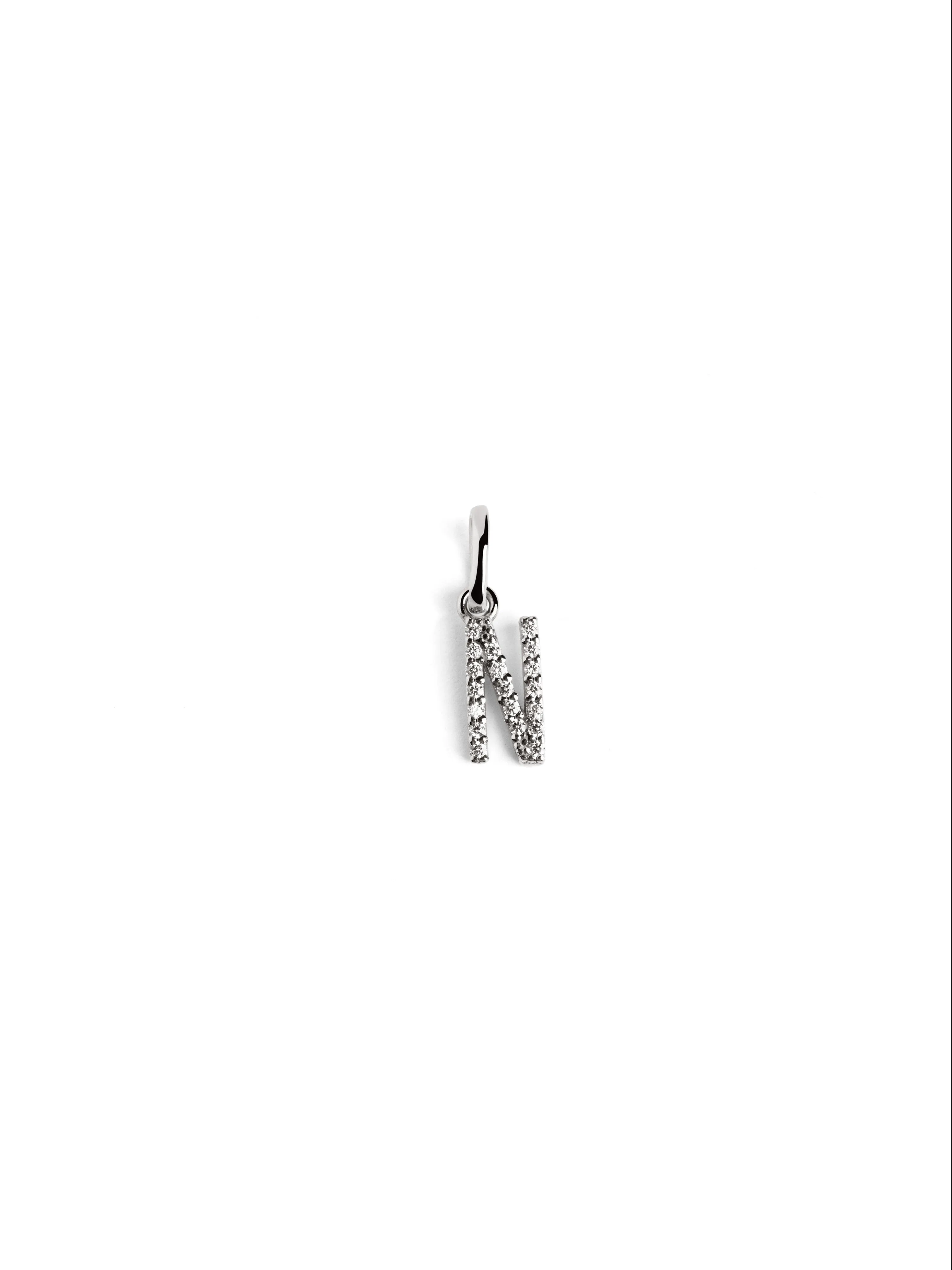 Letter Spark Silver Charm