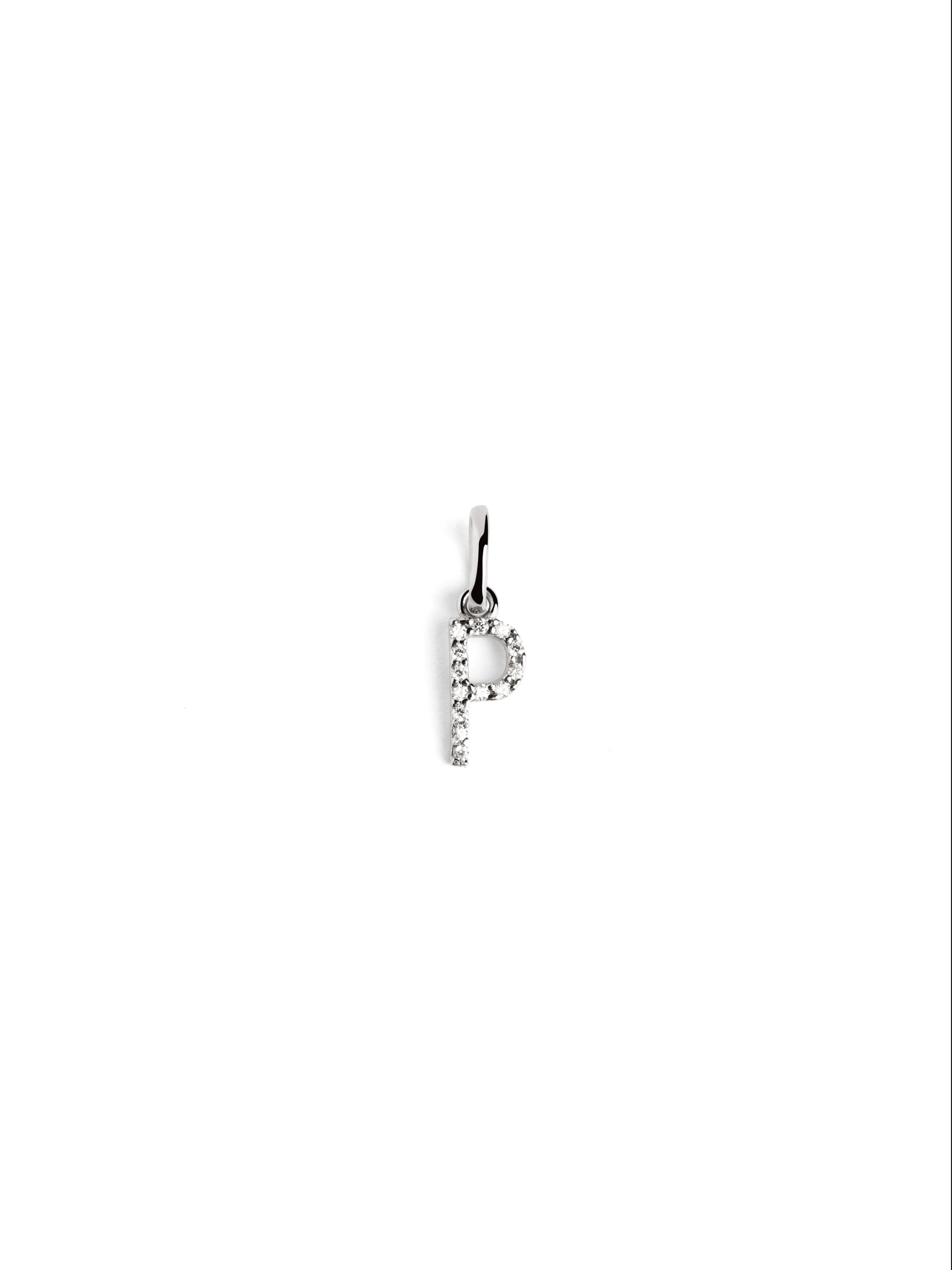 Letter Spark Silver Charm