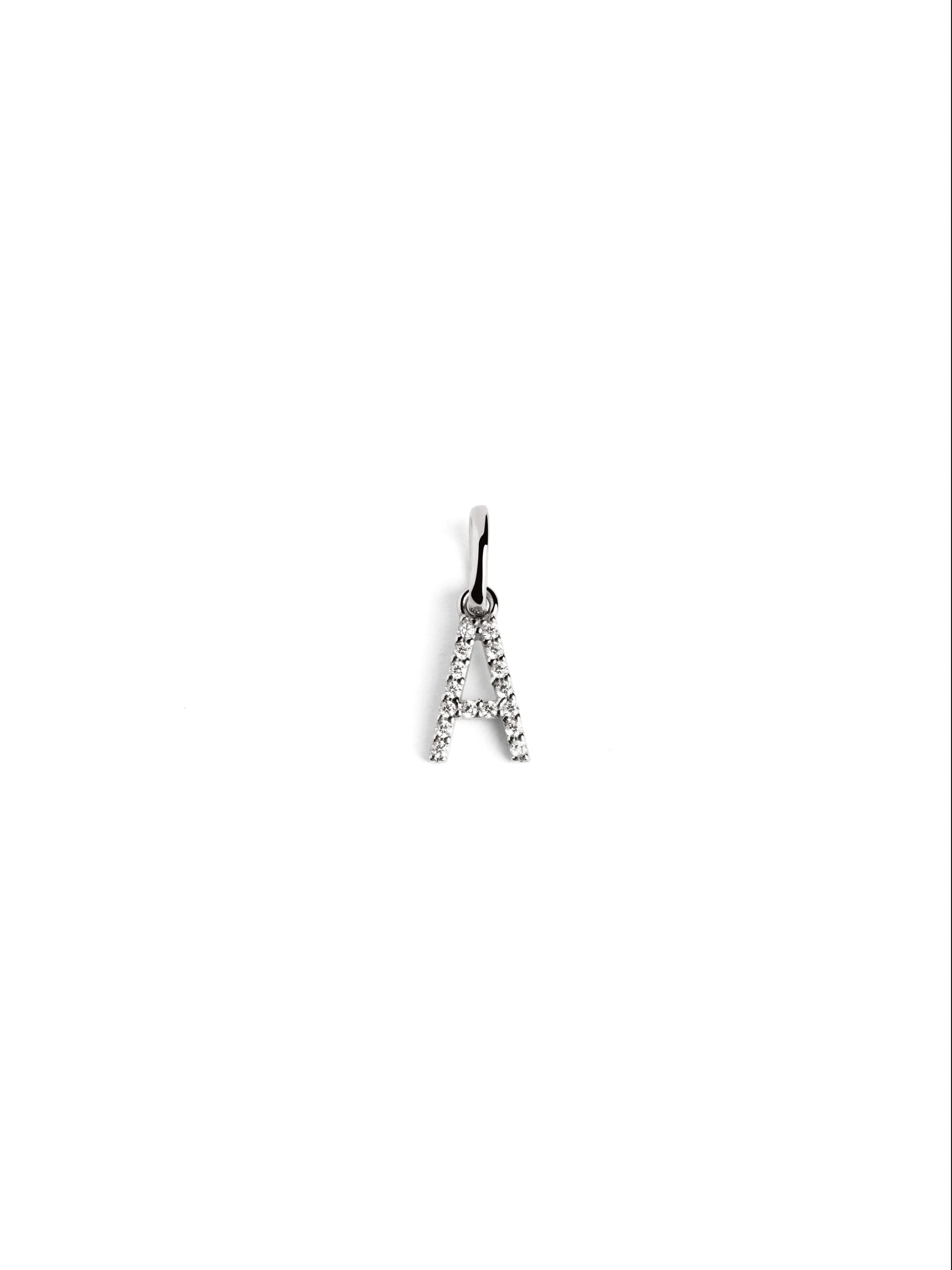Letter Spark Silver Charm