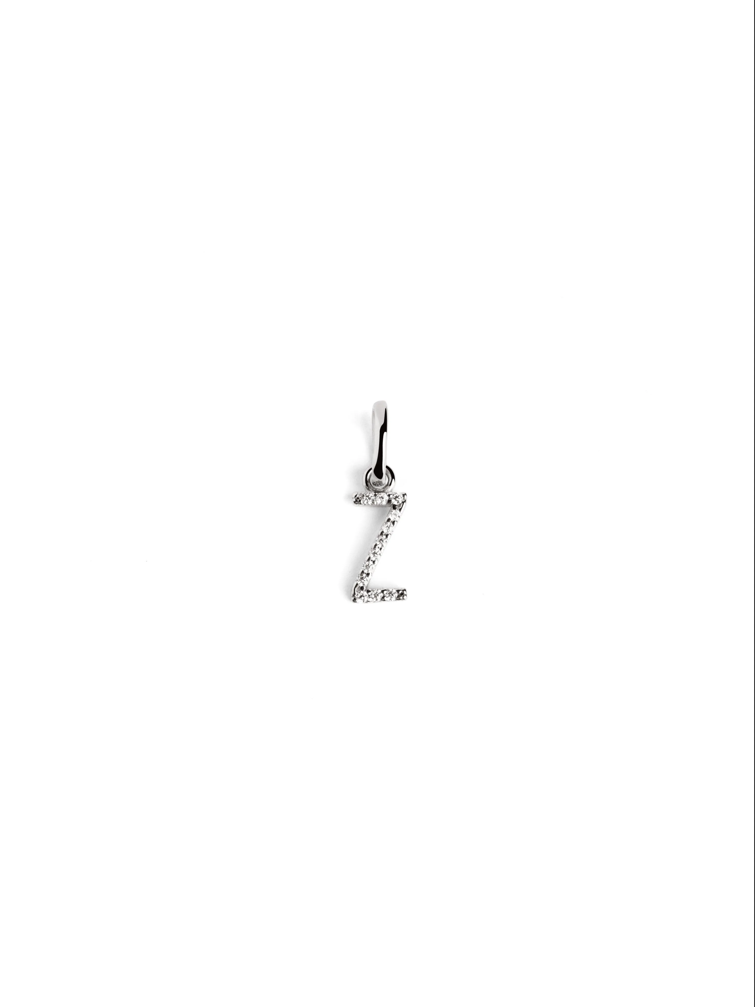 Letter Spark Silver Charm