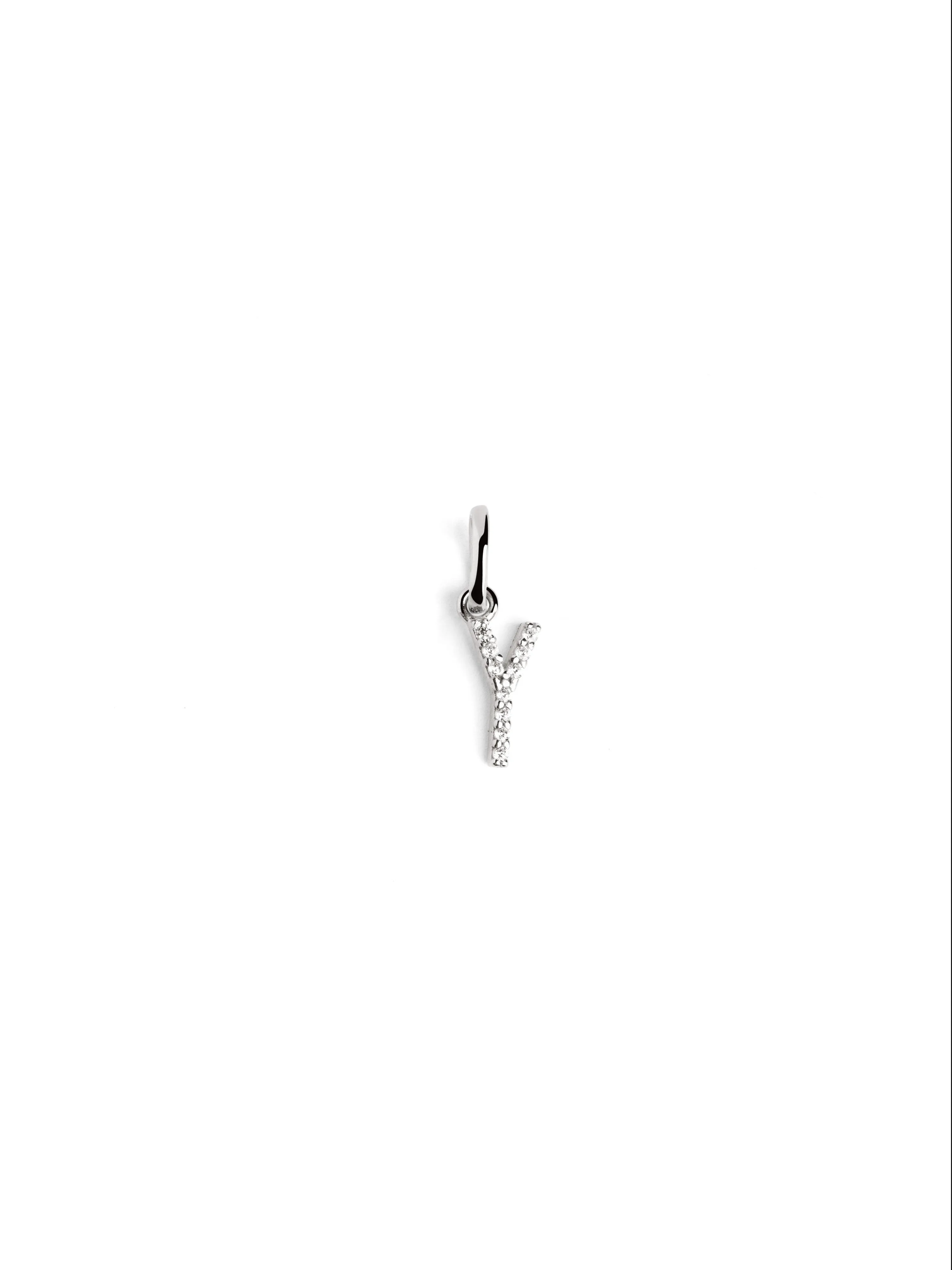 Letter Spark Silver Charm