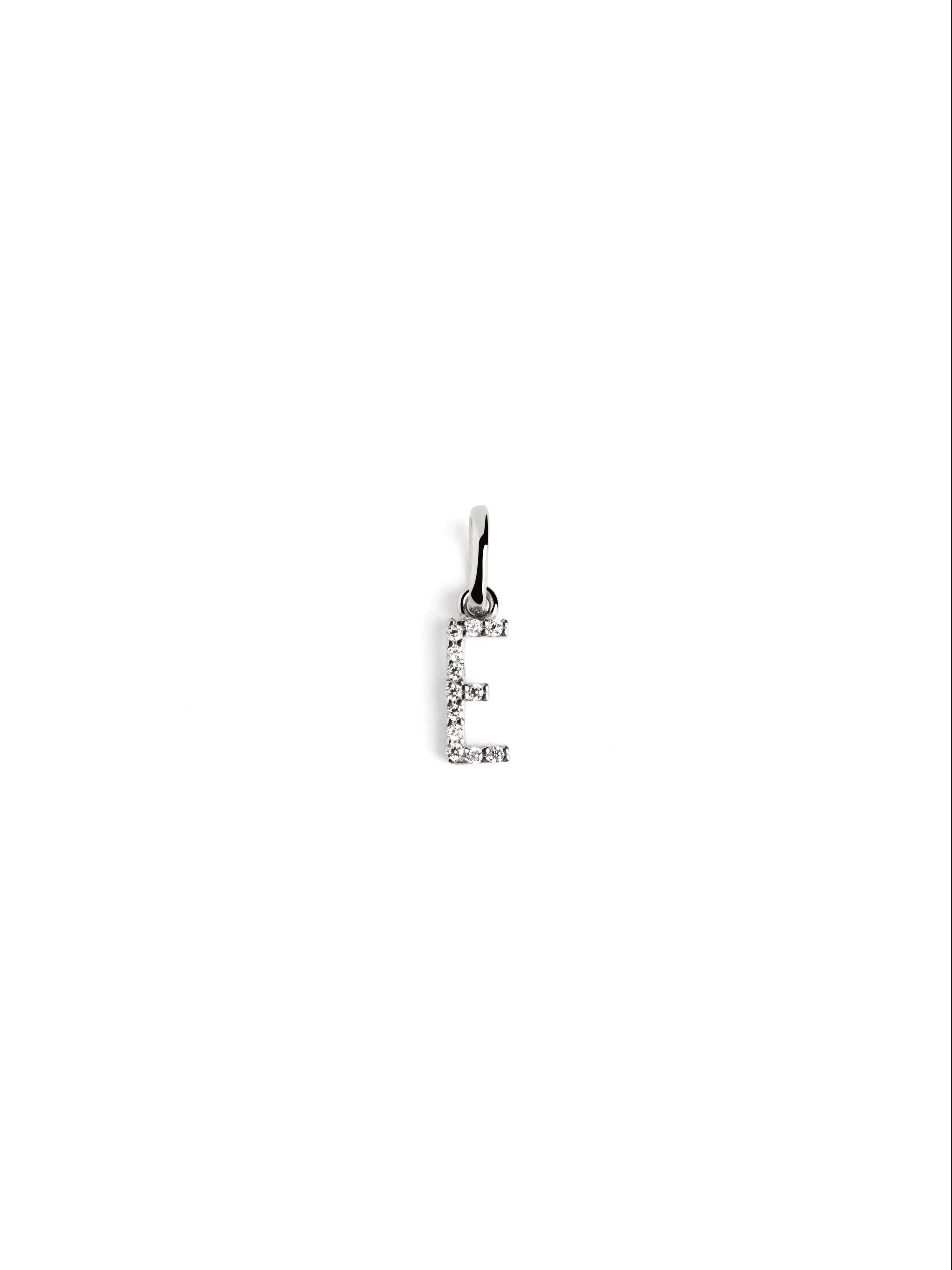 Letter Spark Silver Charm