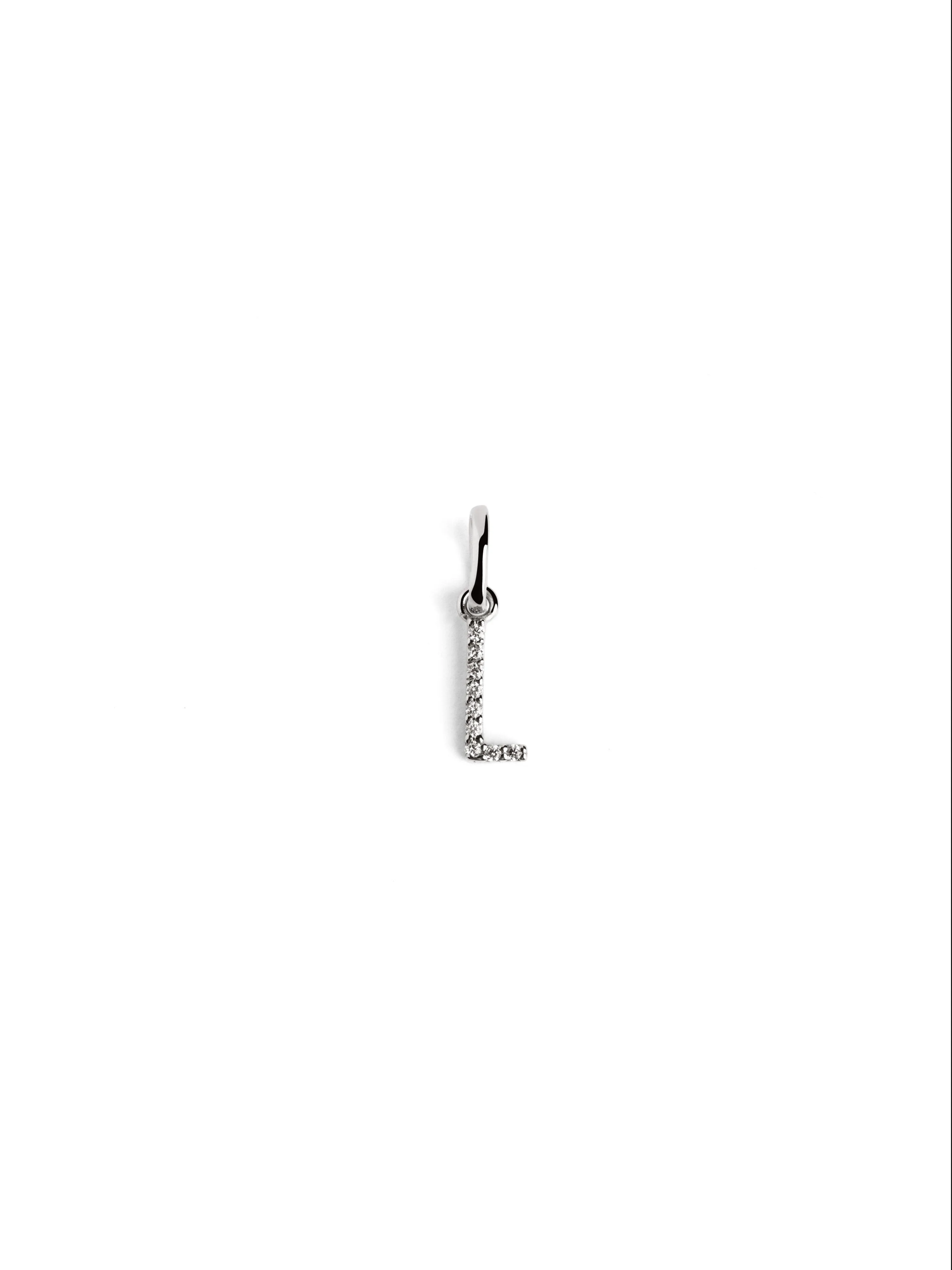 Letter Spark Silver Charm