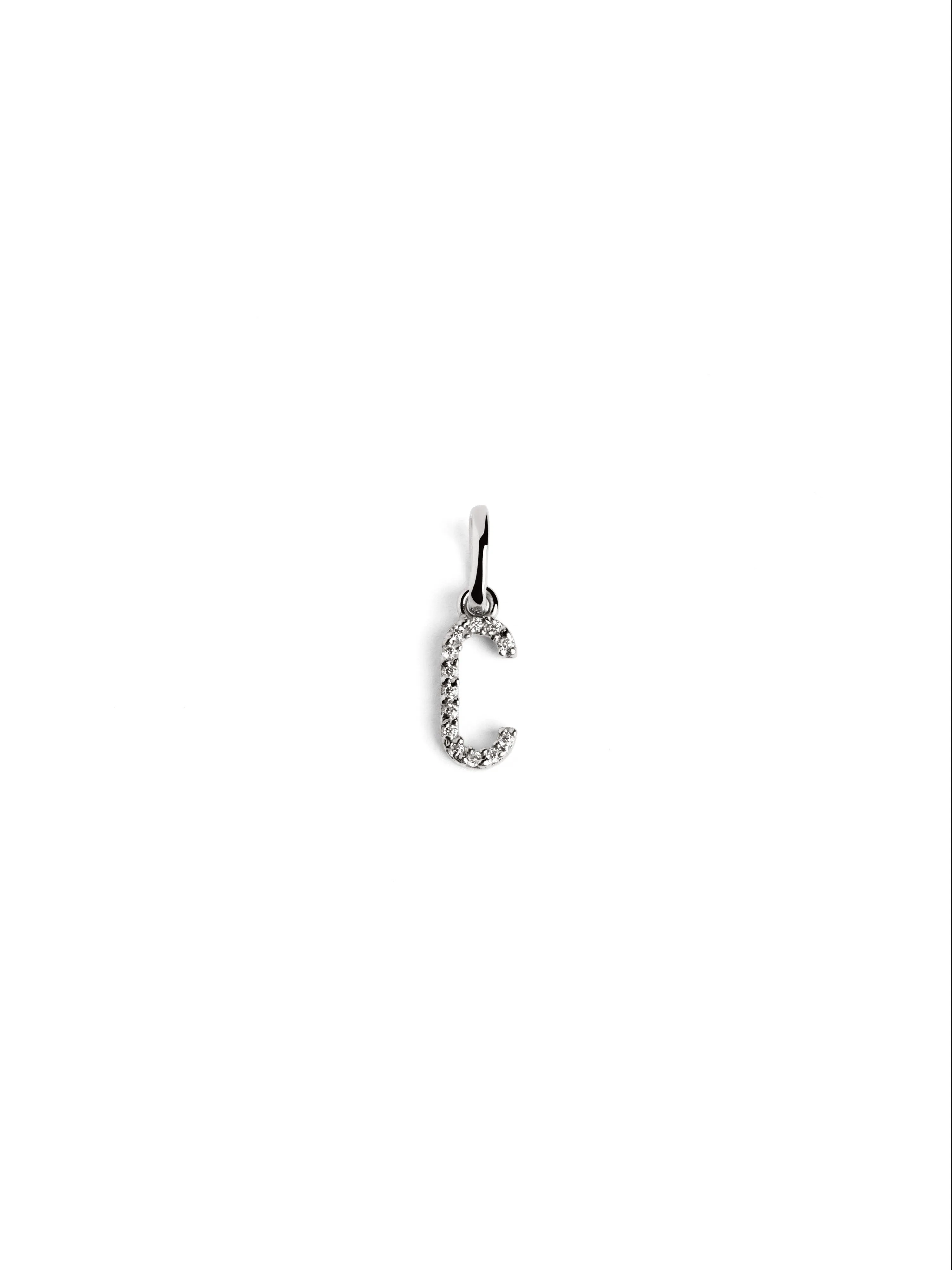 Letter Spark Silver Charm