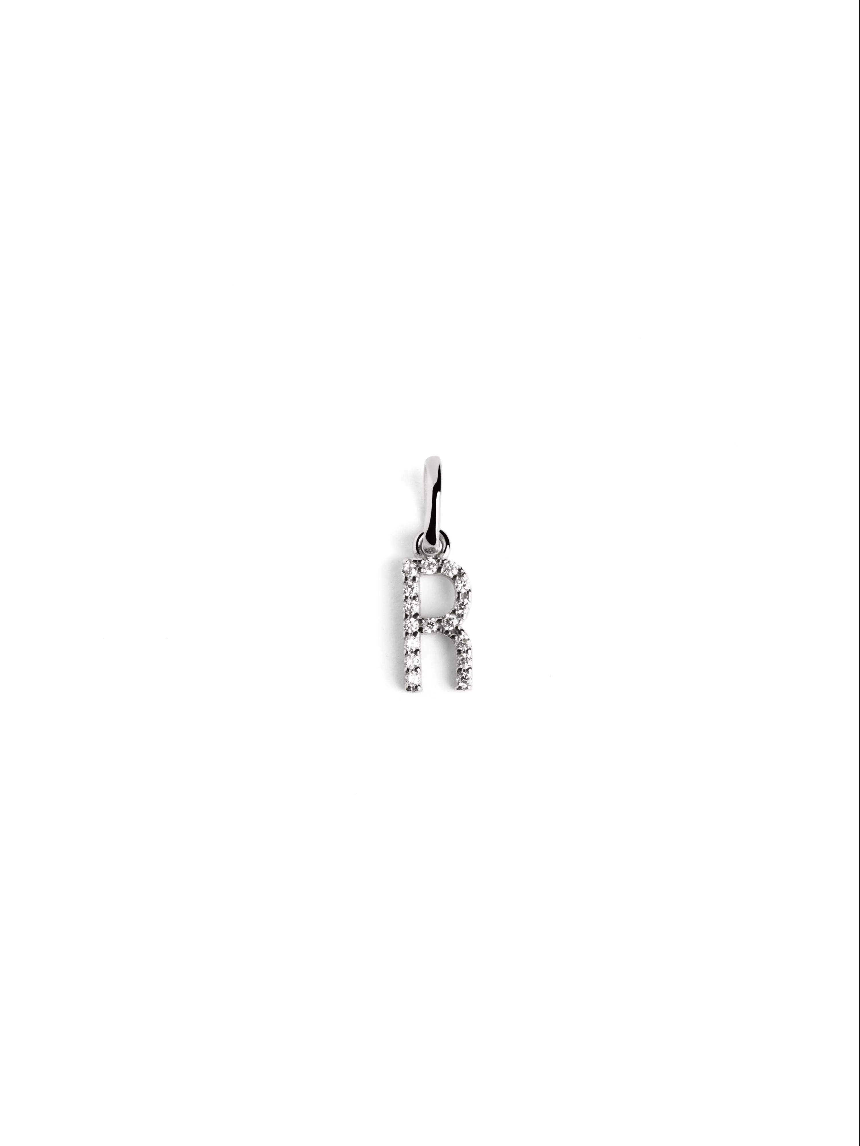 Letter Spark Silver Charm