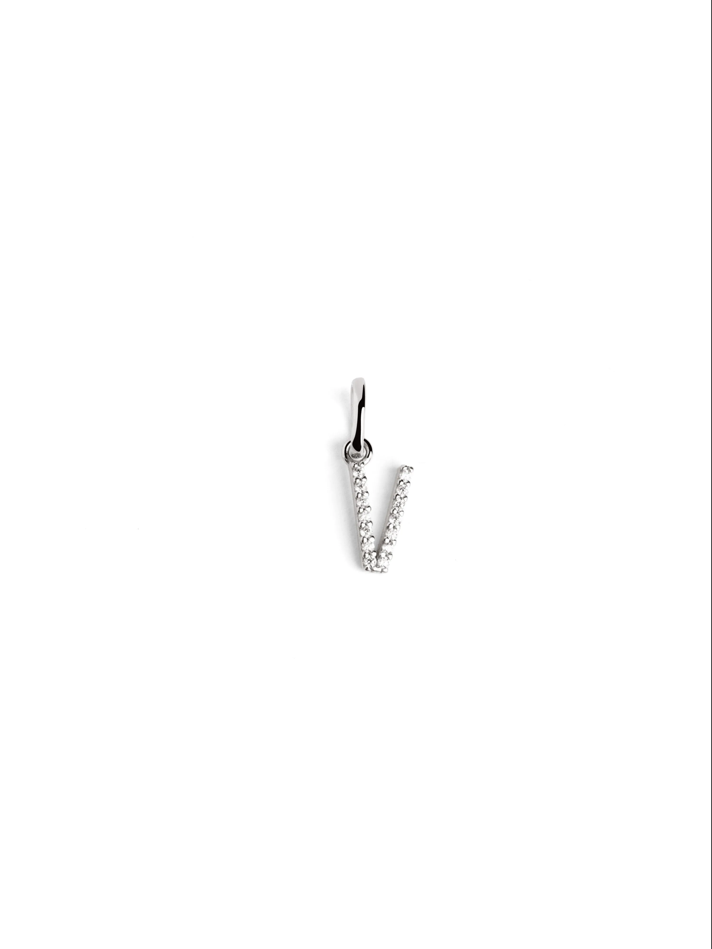 Letter Spark Silver Charm