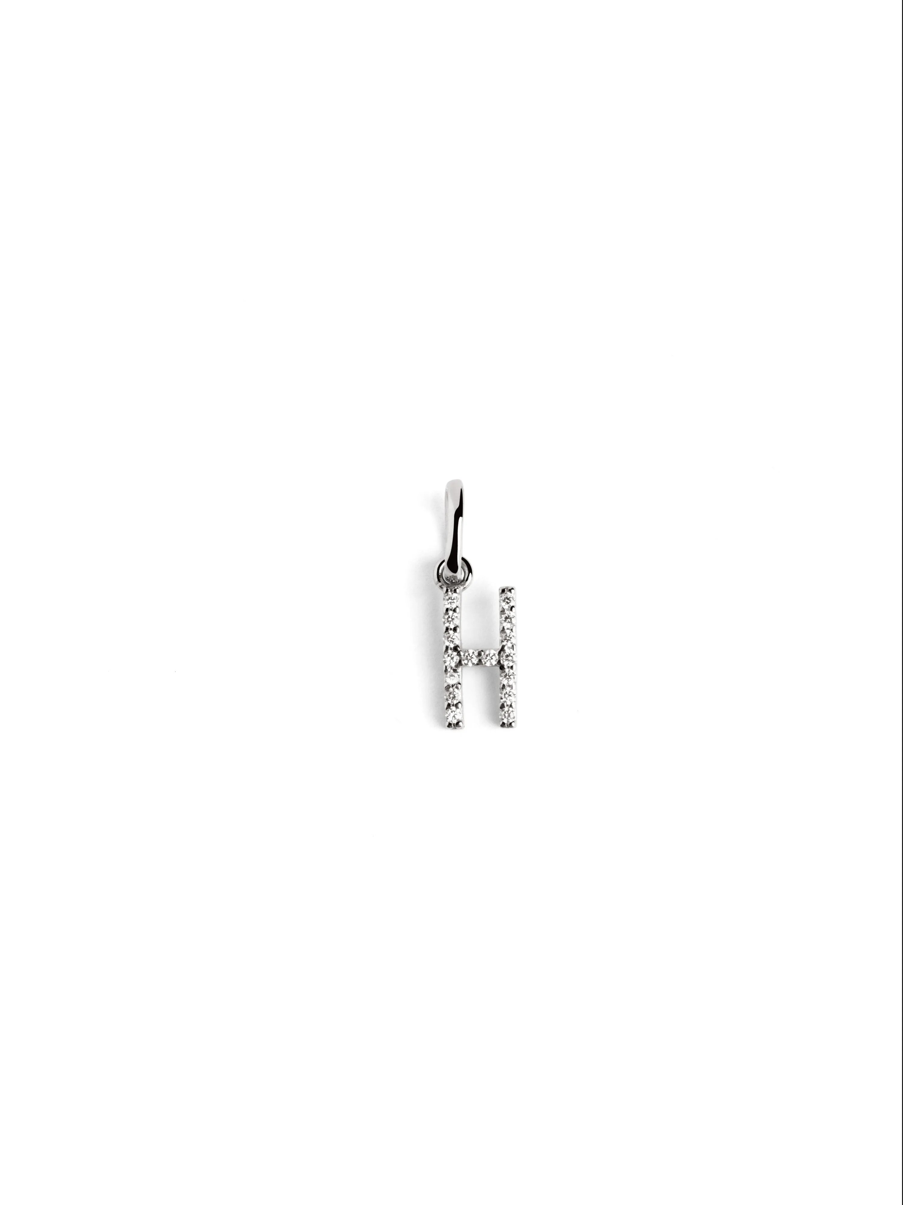 Letter Spark Silver Charm