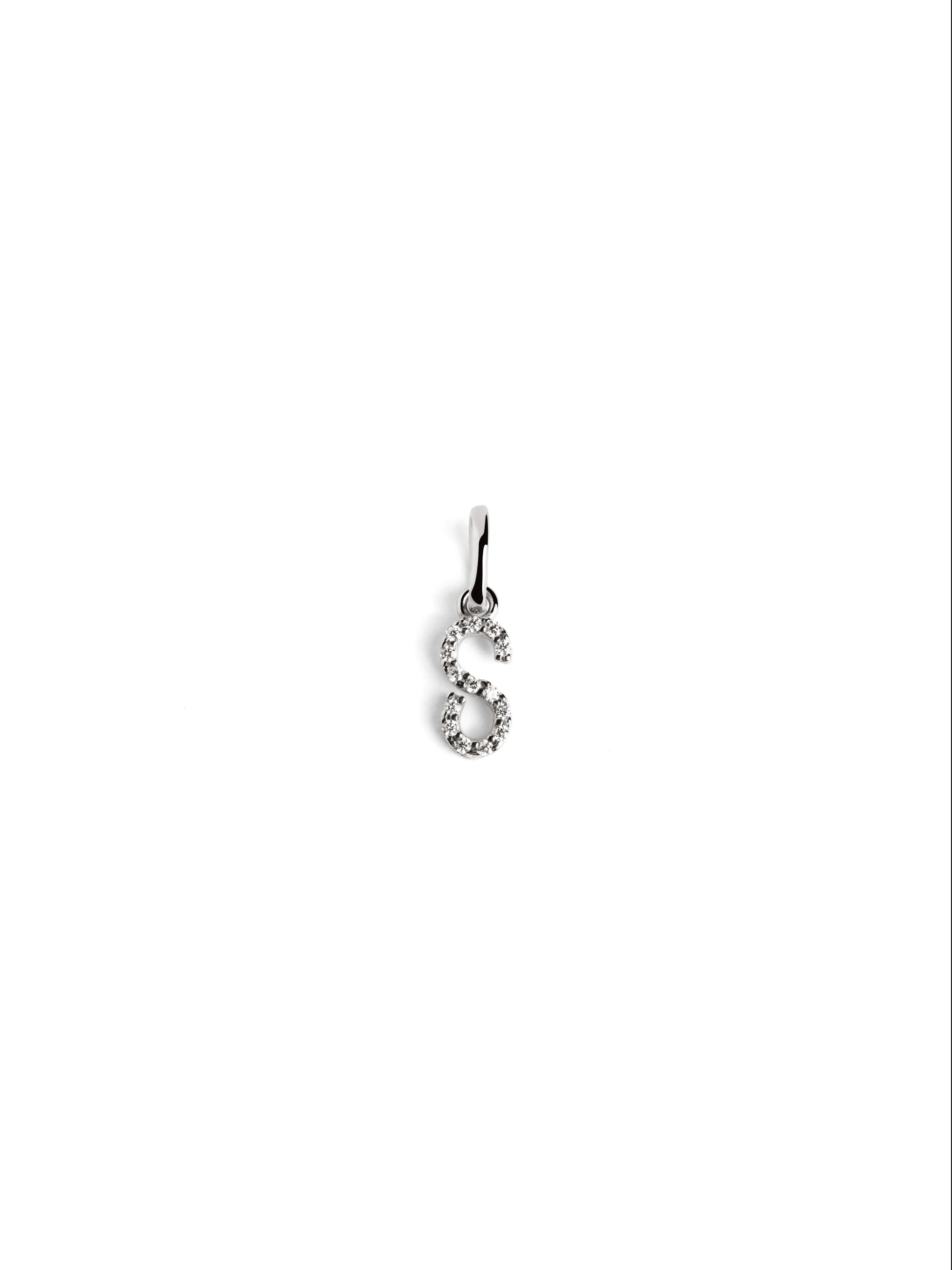 Letter Spark Silver Charm