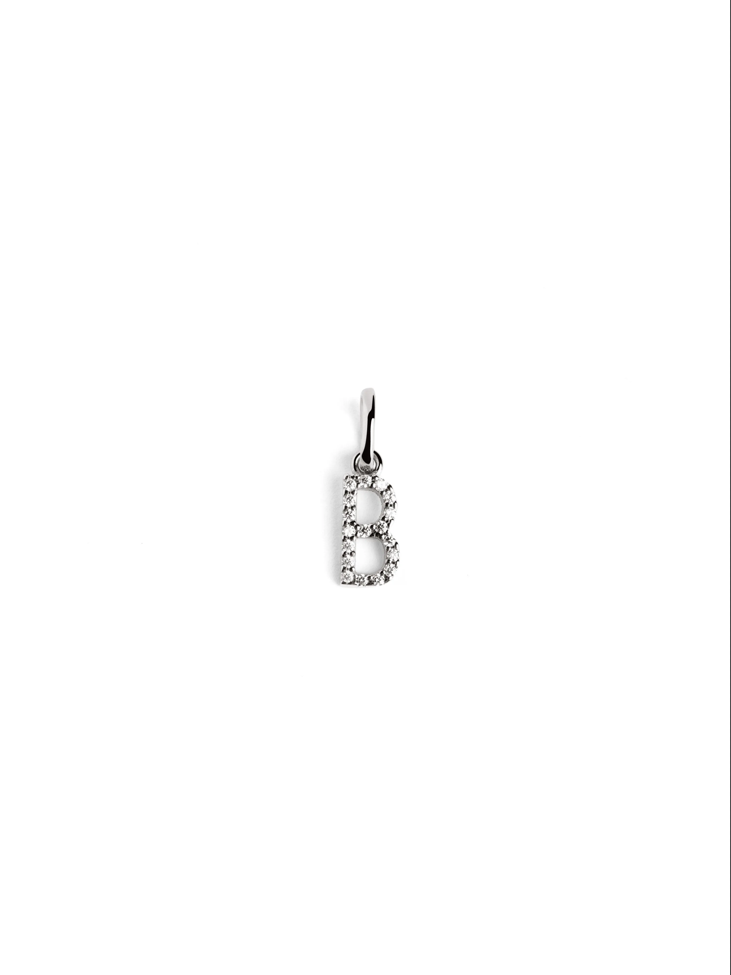 Letter Spark Silver Charm