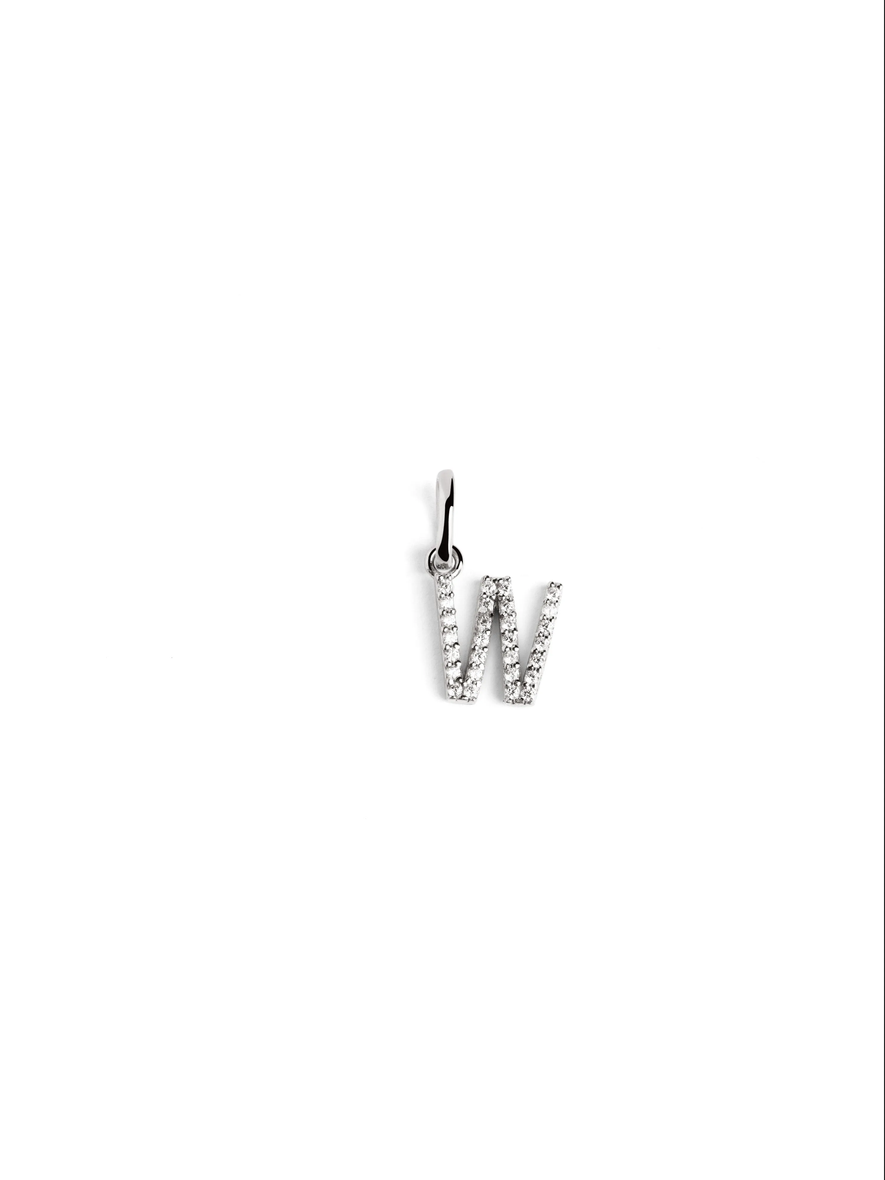 Letter Spark Silver Charm