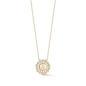 Lulu Jack Bezel Sunburst Necklace