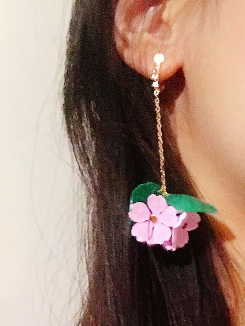 Magik "Cherry Blossom Boutique" Sakura 3D Shrinky Dinks DropEarring