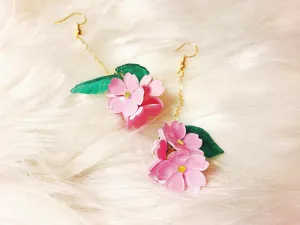 Magik "Cherry Blossom Boutique" Sakura 3D Shrinky Dinks DropEarring