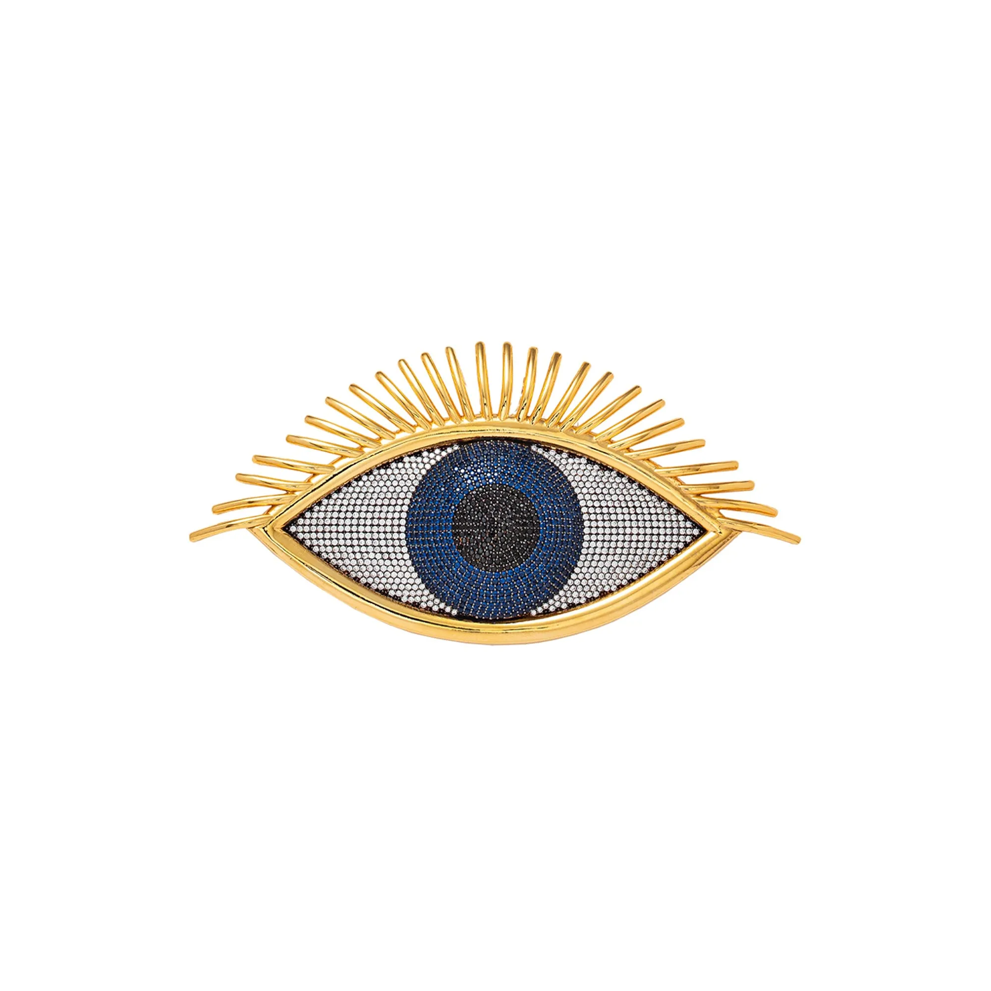 MEGA EVIL EYE BROOCH
