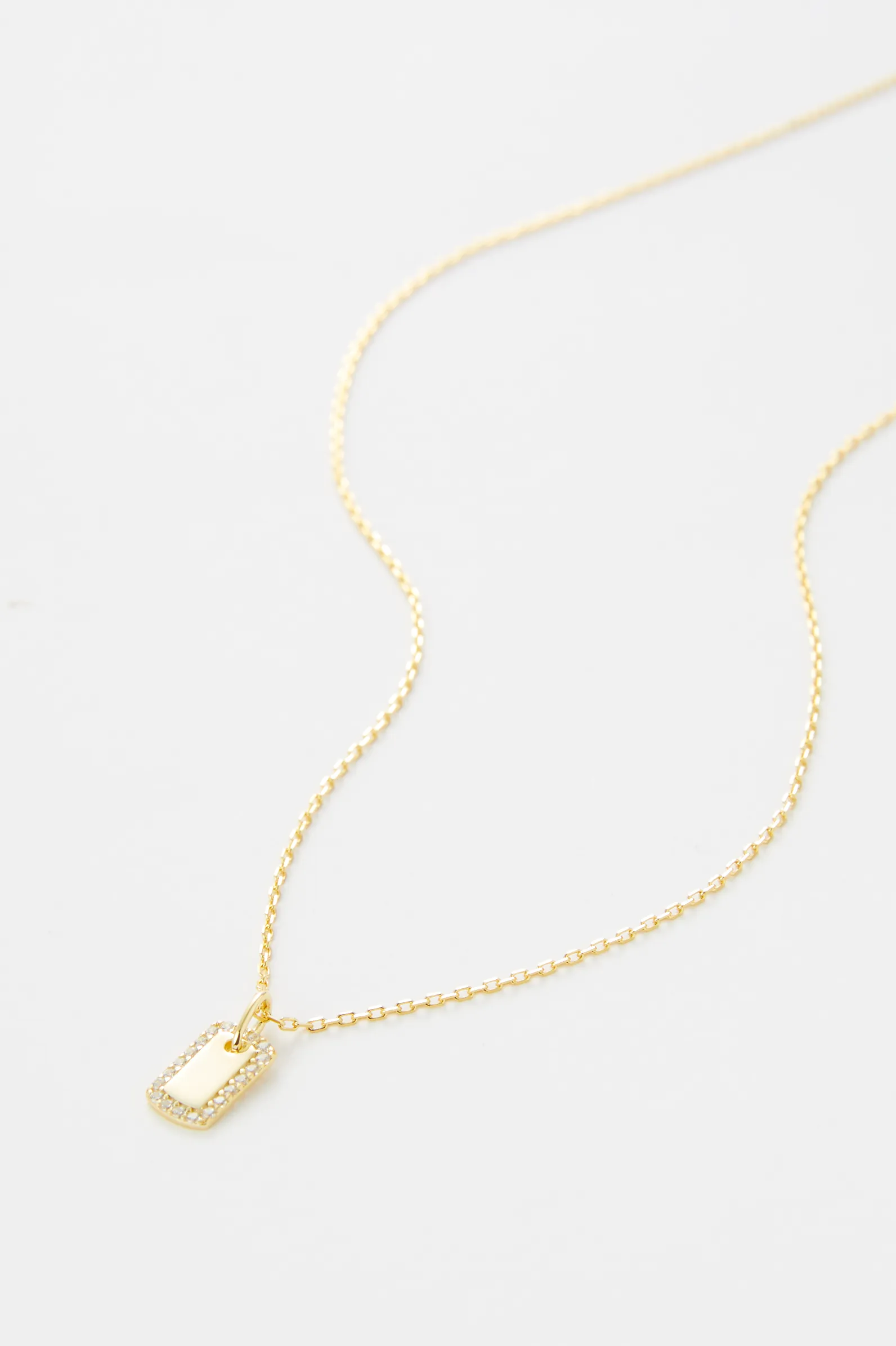 Olga Mini Dog Tag with CZ