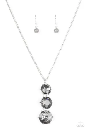 Paparazzi Necklace ~ I Solemnly Swear To Sparkle - Silver