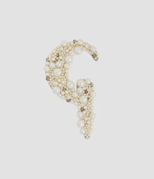 Pearl Alphabet Brooch G