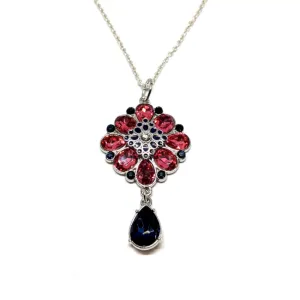 Pink and Blue Sparkle Necklace