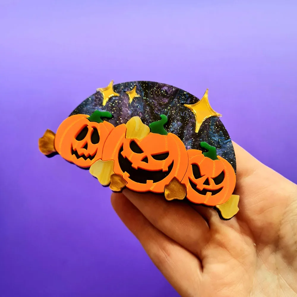 Pumpkin Party Necklace by Cherryloco Jewellery