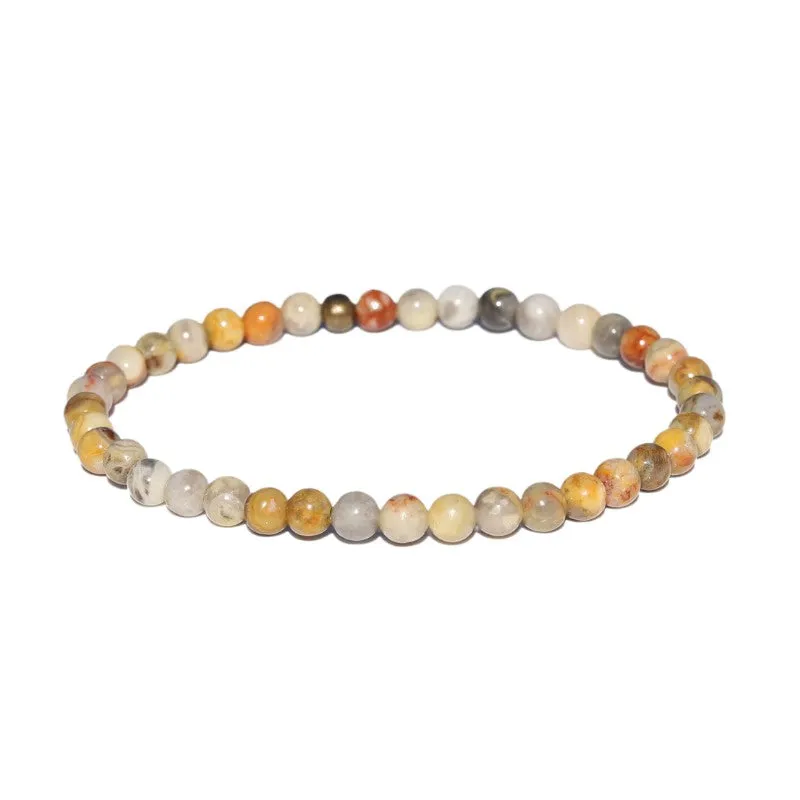 "Joy" Crazy Lace Agate Delicate Bracelet