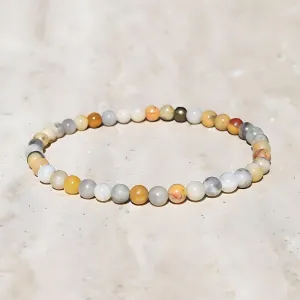 "Joy" Crazy Lace Agate Delicate Bracelet