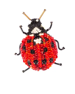 red lady bug brooch