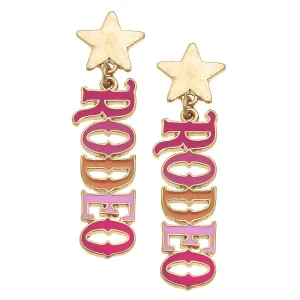 Rodeo Star Enamel Earrings in Multi